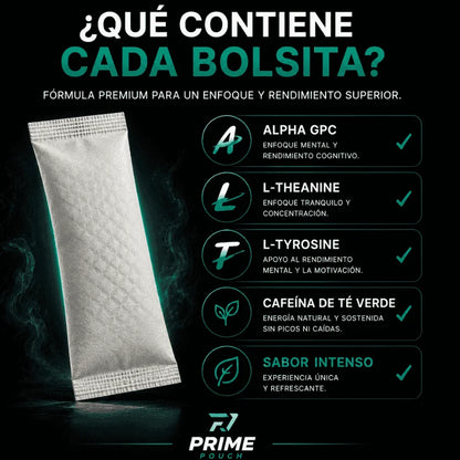 PrimePouch · Focus y Energía en formato pouch